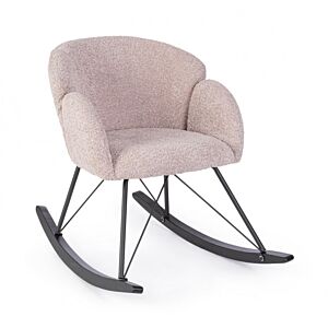 SIBILLA ANTIQUE PINK FOTELJA NA LJULJANJE