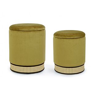 SET2 POSUDA ZA SAPUN OLIVE POUF