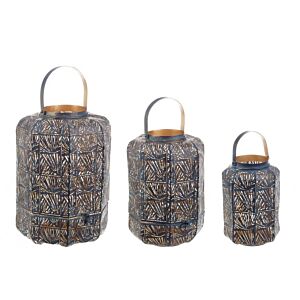 SET3 LAMPA KAYLIE BOMB PLAVO-ZLATNA