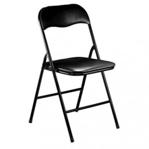 SLIM SKLOPIVA STOLICA MAT BLACK BLACK STRUCTURE