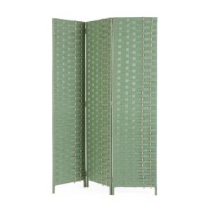 BIZZOTTO paravan 3-delni JALILA zelena barva 135×180 cm