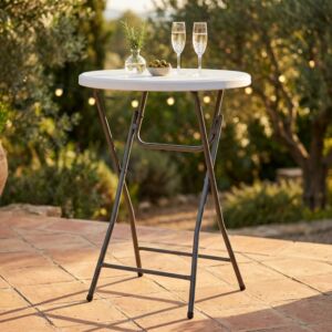 Visoka zložljiva miza CATERING Ø 60 CT-804546