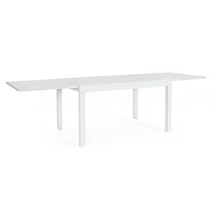 Raztegljiva miza CLIV – bela (aluminij), 135/270×90