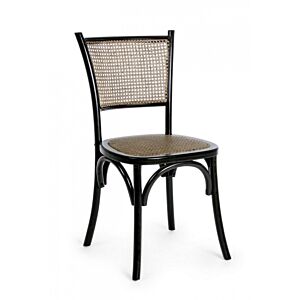 CARREL drvena stolica u crnoj boji