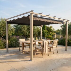 GAZEBO ASTORIA 3 X 4 TAUPE SIVO PLATNO