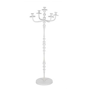 Svijećnjak RIDHI 5 plamenika bijeli H123