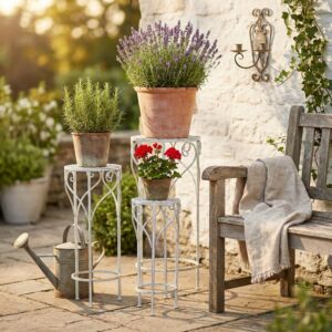 KOMPLET 3 KOMPLETOV VALERIE PLANTER ANTIQUE WHITE