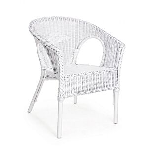 Vrtna fotelja ALLISS bijela - slagajuća