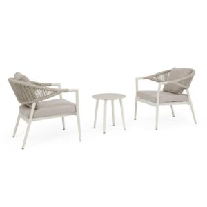 BIZZOTTO Vrtna garnitura SET3 MILLOR WALL z blazinami