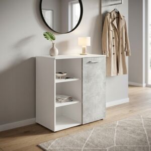 OMARA Z 1 VRATI IN 3 POLICAMI MARK WHITE IN LIGHT
