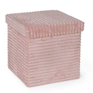 BIZZOTTO zložljiv tabure s shranjevalnim prostorom SEDONA velur blush