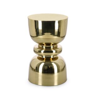 BIZZOTTO okrogla klubska mizica ANIMESH shiny brass