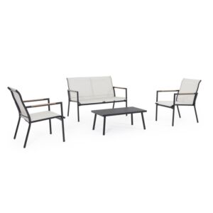 BIZZOTTO vrtna garnitura SET4 MARSALA antracit