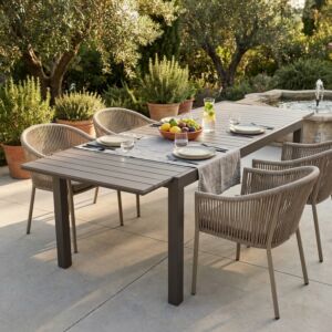 Raztegljiva vrtna jedilna miza PENTAL 180-240 x 100 h75 - TAUP