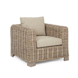 FORTALEZA fotelja sa jastukom 0671629 - Prirodni ratan