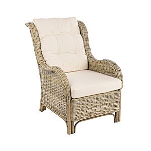 RELAX SABINE fotelja od prirodnog ratana sa jastucima