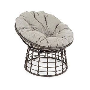 MOLLY fotelja s jastukom - siva boja