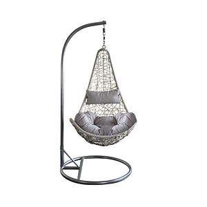 Ljuljačka PONZA s jastucima - WI-806921-GREY