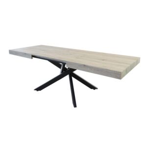 RAZTEGLJIVA MIZA DARREN NARAVNA Z ŽILAMI ČRNA STRUKTURA 160/240 X 90