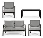 Vrtna garnitura SET4 LOUNGE HARLEY s jastucima antracit YK13