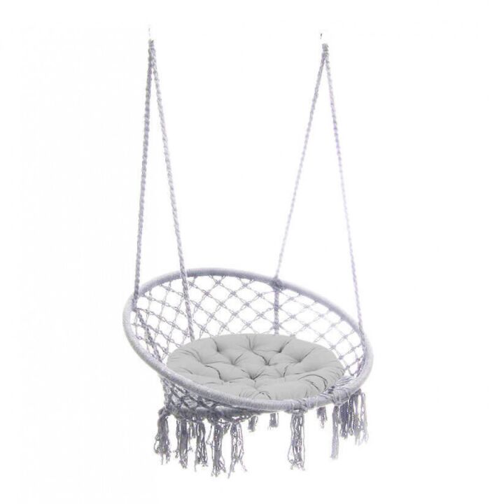 Viseća okrugla fotelja - mreža LUXORI AM-807527-LGRE