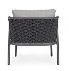 Vrtna fotelja HARLOW antracit QS22/grafit