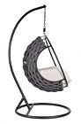 Viseća fotelja GALAPAGOS crna s jastucima