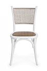 CARREL drvena stolica u bijeloj boji