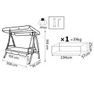 Ljuljačka ANTIGUA s jastucima - DO-801017-MRNE