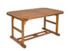 Rastezljivi pravokutni ovalni drveni stol 150-200X90 - bagrem