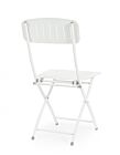 Sklopiva vrtna stolica YVONNE bijela - metalna, za ugostiteljstvo
