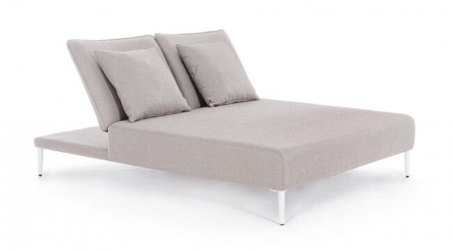 Dvostruka ležaljka VIPER bijela QS20/SAND