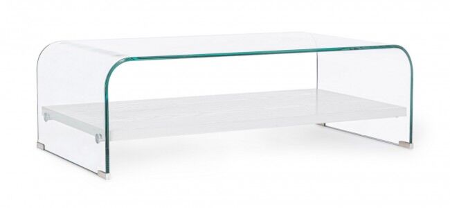 STOLIĆ 2P LINE WOOD BIJELI 110X55