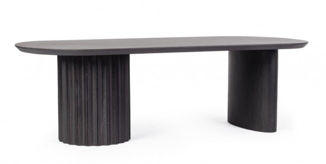 Stolić za kavu od drveta manga ORISSA 130X65 cm crni