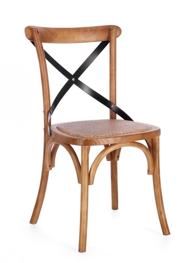 Drvena stolica CROSS METAL NUT