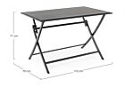 Zložljiva miza ELIN 110×70 antracit LH32