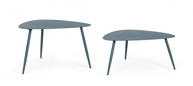 Set dvaju stolića YVONNE SAGOM ottanio – metalni