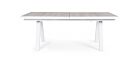 Raztegljiva miza KRION 205-265X103 bela JX11