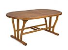 Produljivi ovalni drveni vrtni stol NOEMI 180-240X100 - bagrem