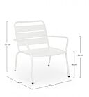 Vrtna fotelja MARLYN bijela