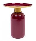 Klub stolić za kavu NALIMA BURGUNDY D40.5