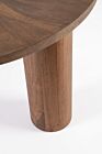 Okrugli stolić od drveta manga ORISSA D80 smeđi