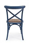 Drvena stolica CROSS plava