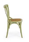 Drvena stolica CROSS zelena