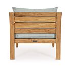 Drvena fotelja KARUBA AQUA - FSC sa jastucima