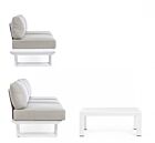 KONNOR BIJELA KUTNA GARNITURA CX21