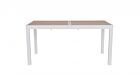 Produživi vrtni stol HILIJA 160–240x90 bijela LD30
