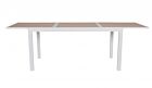 Produživi vrtni stol HILIJA 160–240x90 bijela LD30