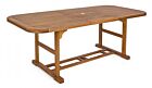 Rastezljivi pravokutni ovalni drveni stol 150-200X90 - bagrem