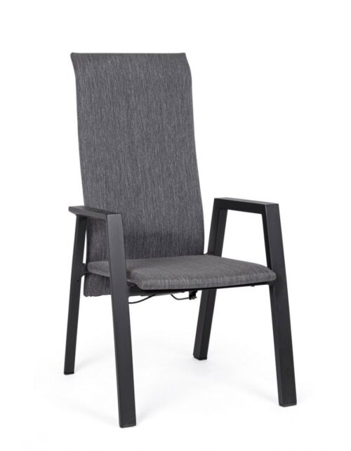 BIZZOTTO Relax stol ETHAN antracit JX55